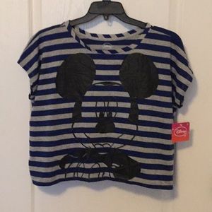 Cute Disney Mickey Mouse Crop Top NWT